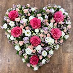 Pink and White Heart