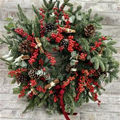 Bursting with Berries Door Wreath