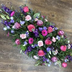 Rose and Carnation Coffin Spray 