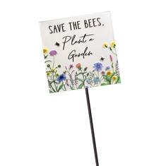 Save the Bees metal garden sign